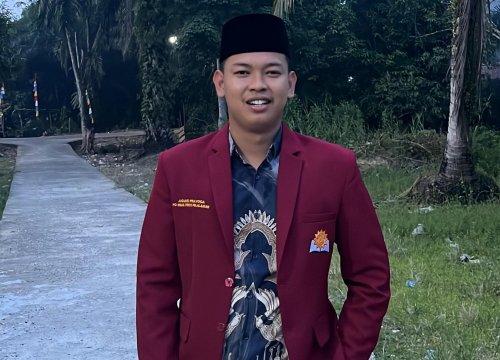Ketua Umum PD Hima Persis Pelalawan, Agung Prayoga (foto/Andy)