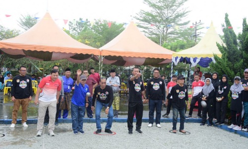 Kegiatan Open Turnament Petanque Bermasa di Bengkalis.(foto: zulkarnaen/halloriau.com)