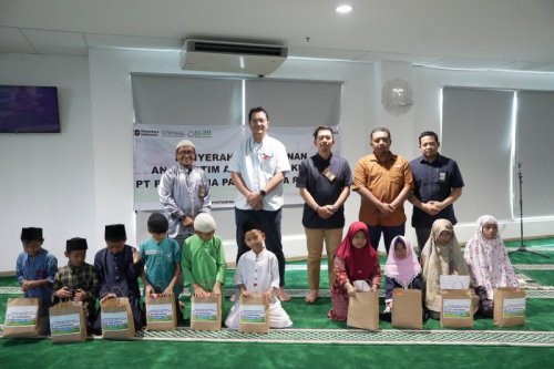 Wujud nyata komitmen sosial, Pertamina Patra Niaga Kilang Dumai santuni anak yatim Ring 1 (foto/ist)