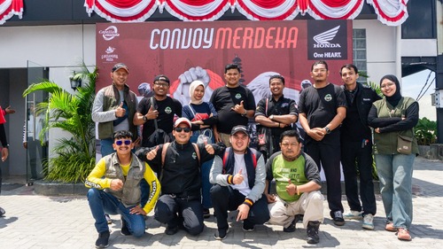Honda Bikers Pekanbaru Gelar Convoy Merdeka 2025, Ratusan Bikers Rayakan HUT Ke-80 RI dengan Ziarah