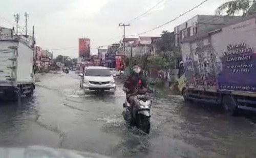 Banjir di Pekanbaru.(ilustrasi/int)