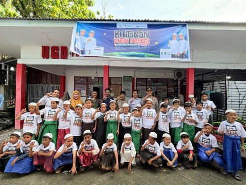 45 anak Pelalawan ikut khitan gratis saat libur sekolah.(foto: andi/halloriau.com)