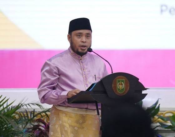 Masriadi Hasan, the Chairman of the Riau National Zakat Amil Agency (photo/Yuni)