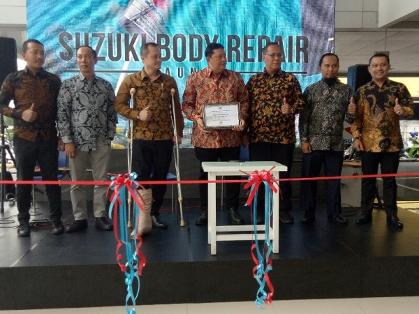 Suzuki SBT SM Amin Pekanbaru Launching Layanan Body Repair 