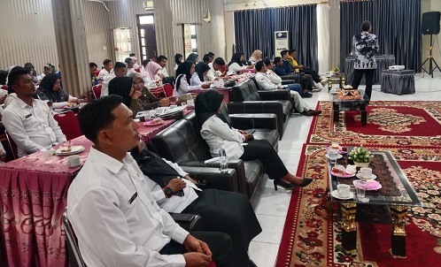 Kegiatan ini bertujuan meningkatkan pemahaman dan kapasitas pengelolaan arsip di kalangan ormas dan parpol.(foto: afrizal/halloriau.com)
