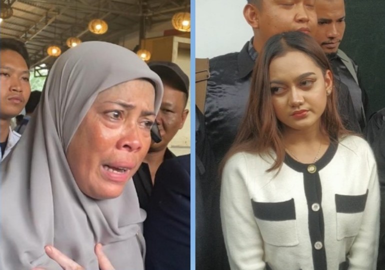 Usai persidangan, ibu korban minta Selebgram Pekanbaru, Cut Salsa (kanan) ditahan (foto/ist)