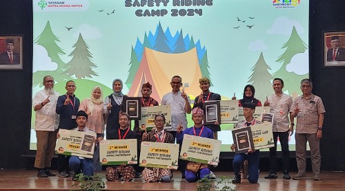 SMKN 3 Mandau juara 3 ajang Kompetisi Safety Riding Camp 2024.(foto: istimewa)