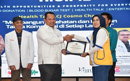 BRK Syariah fasilitasi donor darah Lion Club Jakarta Cosmo Charm (foto/yuni)