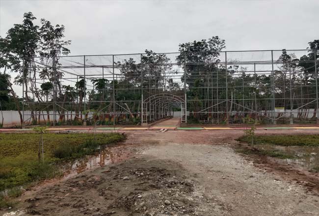 Tempat Penangkaran hewan di Hutan Kota Bagansiapiapi.