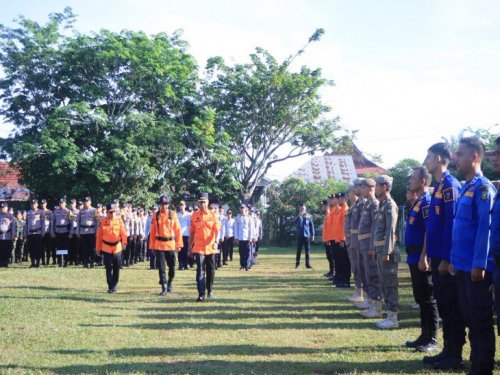 Bupati Kampar, Ahmad Yuzar pimpin Apel Siaga Karhutla (foto/int)