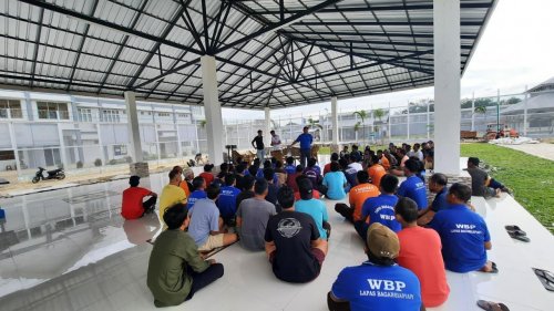 Kalapas Bagansiapiapi, Agus Imam tegaskan integritas tamping demi kedisiplinan WBP (foto/afrizal)