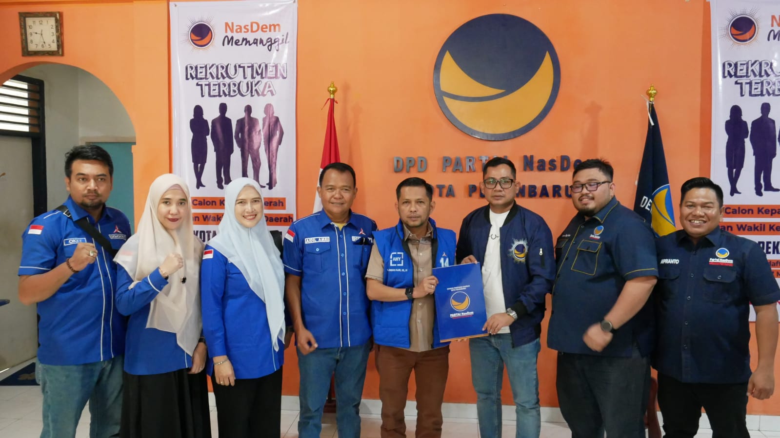 TAF berharap NasDem dan Demokrat berkoalisi di Pilwako Pekanbaru 2024 (foto/Mimi)