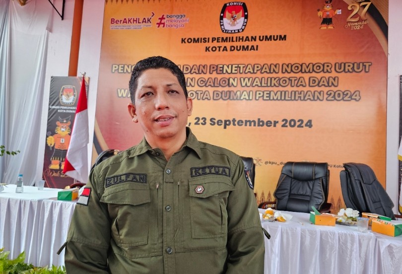 Ketua KPU Dumai, Zulfan (foto/bambang)