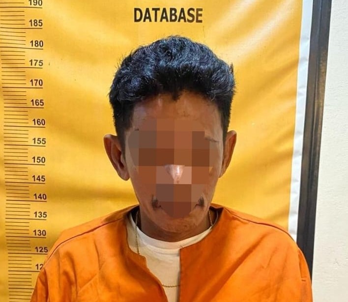 Tersangka pemakai sabu ditangkap Satresnarkoba Polres Inhil (foto/Ayendra)