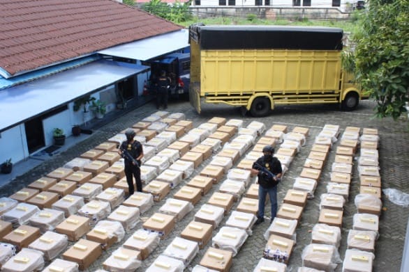 To ensure the success of the Illegal Cigarette Fighting Operation, Riau Customs and Excise carried it out throughout Riau and West Sumatra provinces (photo/ist)