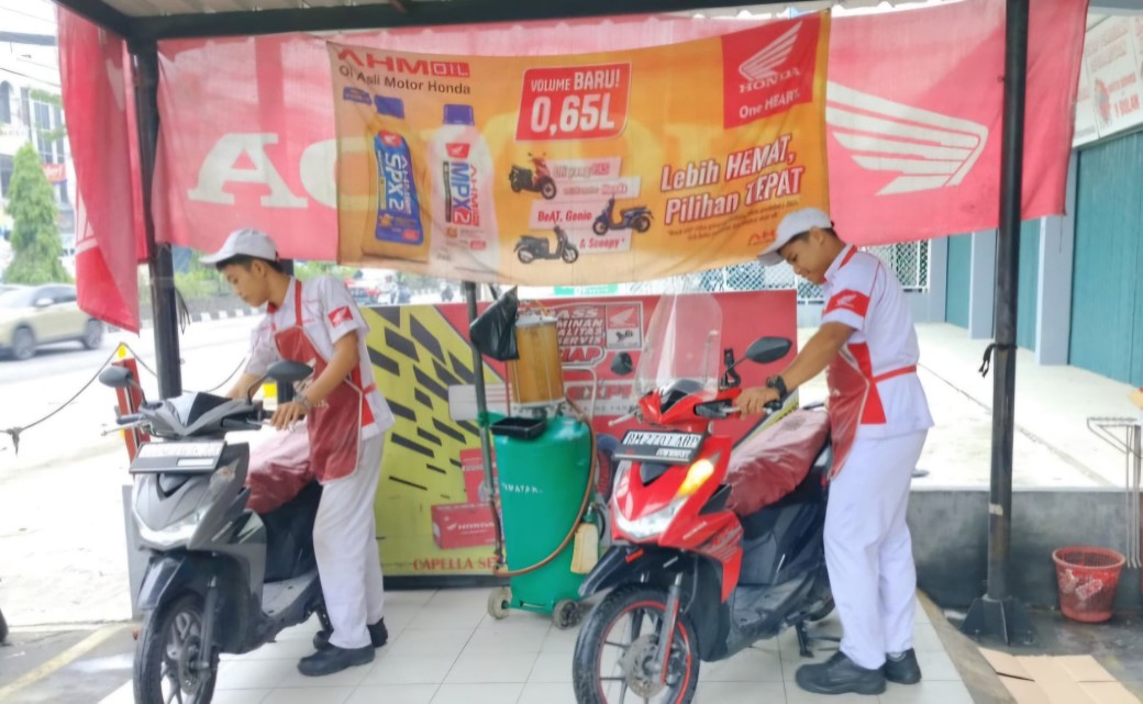 Gratis cek motor di bengkel resmi Honda se-Riau (foto/ist)