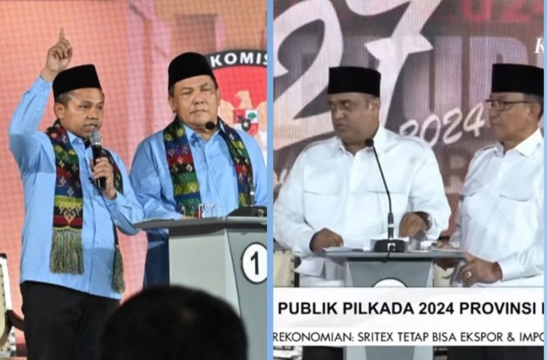 Paslon Abdul Wahid-SF Hariyanto (kiri) dan Nasir-Wardan sama-sama yakin menang (foto/ist)