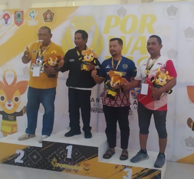 Atlet PWI Riau dari Cabor Domino berhasil menyabet medali perunggu kategori berdikari terbuka. 