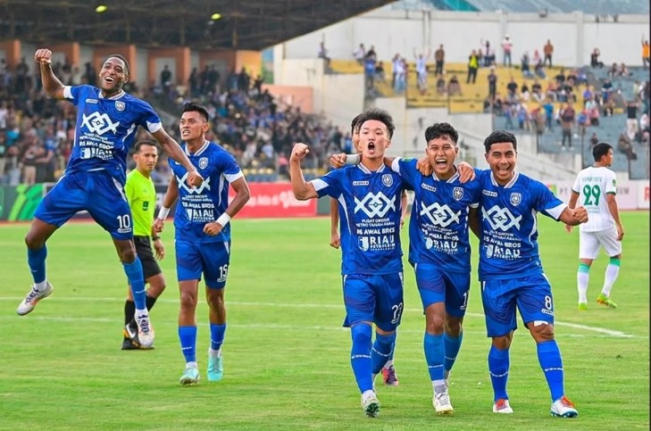 Posisi PSPS Pekanbaru melesat di Klasemen Liga 2 Grup 1 setelah kalahkan PSMS Medan (foto/pspsriau)