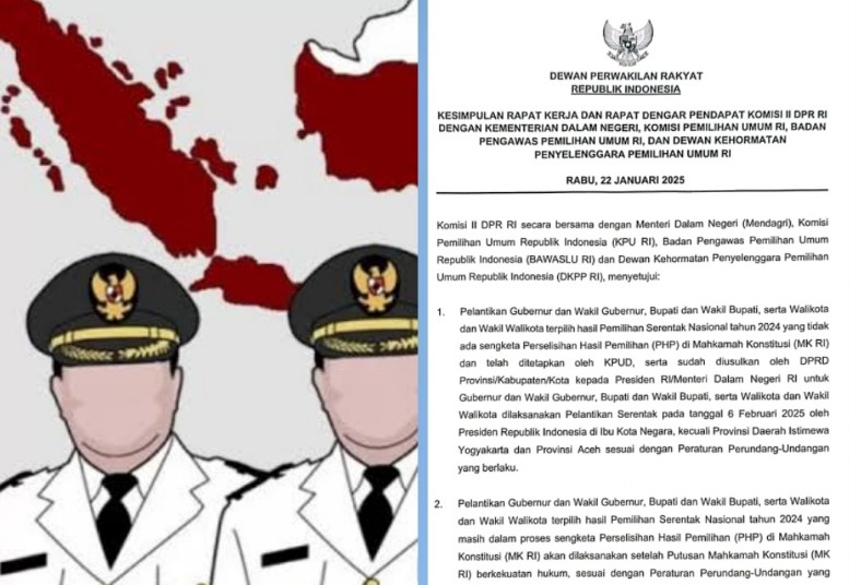 Ilustrasi pelantikan Gubernur dan Bupati/Walikota di Riau pada 6 Februari 2025 (foto/ist)