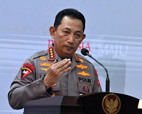 Kepala Kepolisian Republik Indonesia (Kapolri) Jenderal Listyo Sigit Prabowo .