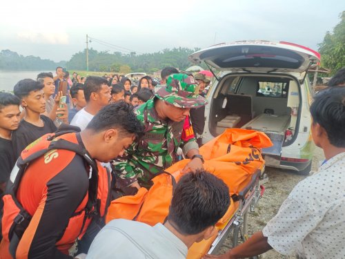 Warga Bandung yang tenggelam di Sungai Kampar berhasil ditemukan (foto/int)