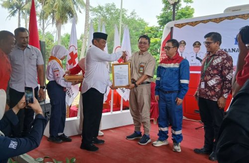 PT Pertamina Patra Niaga Refinery Unit Dumai meraih penghargaan pelaksana donor darah terbanyak di Dumai (foto/ist)
