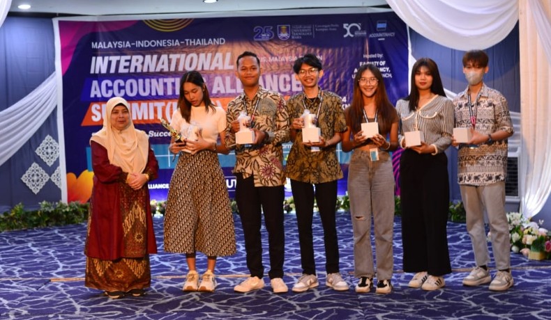 Mahasiswa Akuntansi UIR Sabet Juara di Internasional Accounting Alliances Summit 2024 (foto/ist)