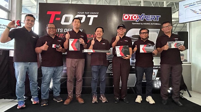 T-OPT, parts of dependable quality and reasonable prices, is Presented by Otoxpert in Pekanbaru (photo/budy)