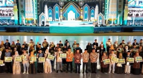 Kafilah Riau meraih peringkat kedelapan MTQ Nasional XXXI dengan 35 poin (foto/int)