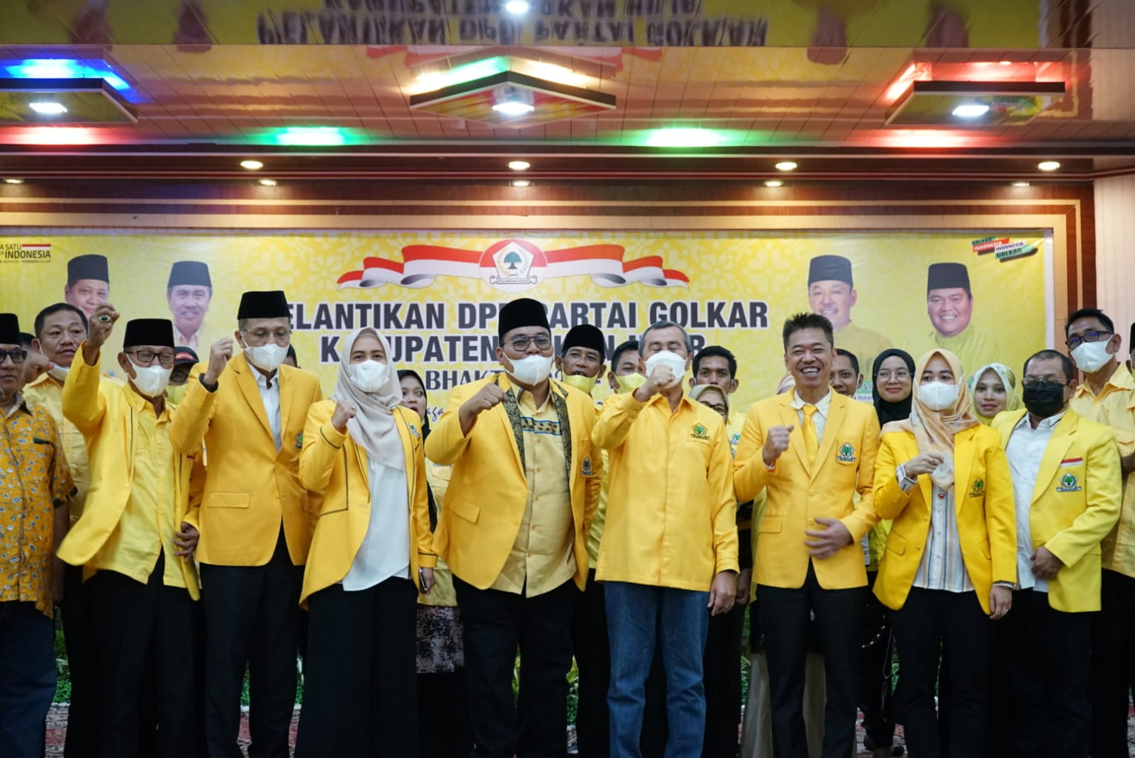 Pelantikan Afrizal Sintong sebagai Ketua DPD II Golkar.