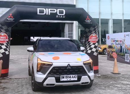 Ceria Akhir Tahun Small Gathering dan Tes Drive Mitsubishi XForce di Riau Garden yang ditaja DIPO Arengka.(foto: meri/halloriau.com)