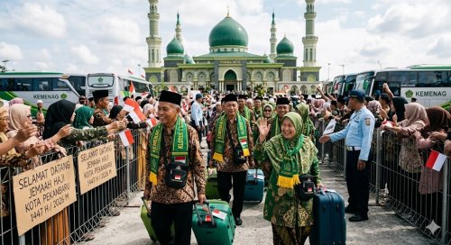 Jemaah haji Kota Pekanbaru pulang bertahap mulai Jumat pekan ini.(ilustrasi/int)