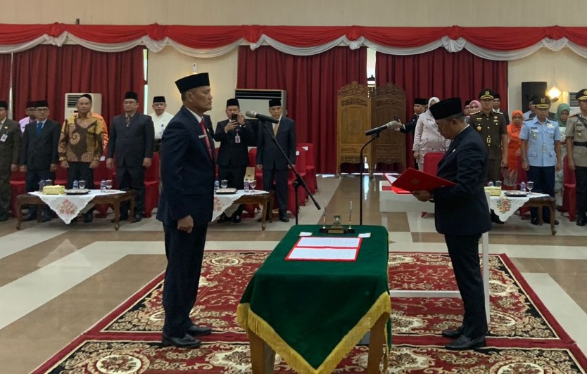 Pj Gubernur Riau, Rahman Hadi lantik Taufiq OH sebagai Pj Sekda (foto/Meri)