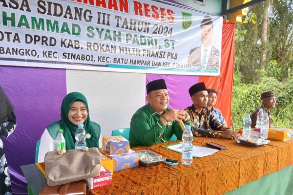 Syah Padri jemput aspirasi masyarakat di Kecamatan Bangko saat reses (foto/afrizal)