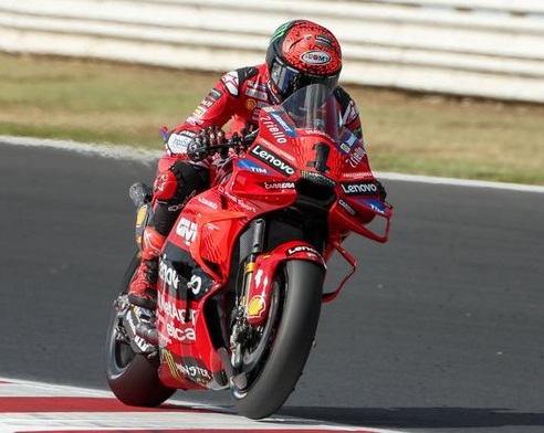 Pebalap Ducati Francesco Bagnaia.