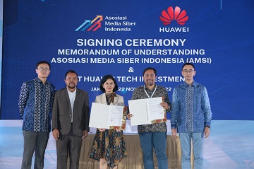 Huawei dan AMSI tandatangani nota kesepahaman (foto/ist)