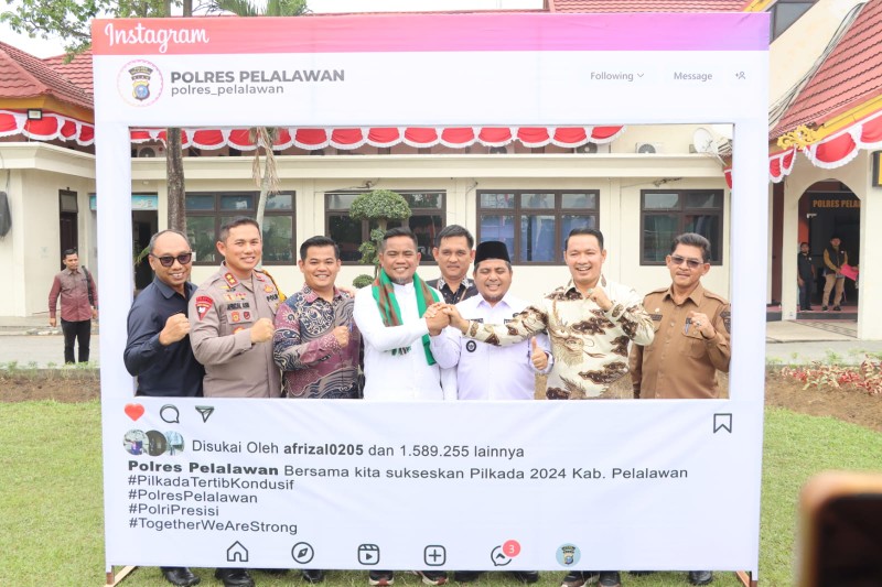 Polres Pelalawan gelar silaturahmi untuk wujudkan Pemilu 2024 (foto/Andy)