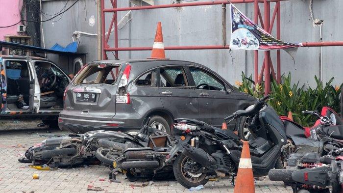 Kerusuhan Ormas rusak Car Wash di Jalan Nangka Pekanbaru (foto/tribunpku)