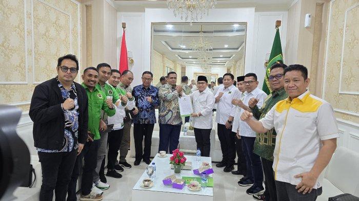 DPP PPP keluarkan rekomendasi untuk M Nasir dan HM Wardan maju Pilgub Riau 2024.(foto: tribunpekanbaru.com)