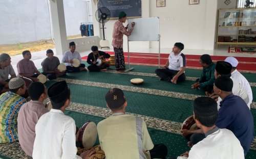 Lapas Bagansiapiapi bentuk kelompok hadrah warga binaan.(foto: afrizal/halloriau.com)
