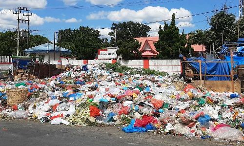 Sampah di Pekanbaru.(foto: int)