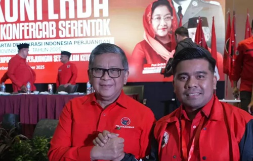 Zulkardi (kanan) bersama Sekjen PDI Perjuangan (PDIP), Hasto Kristianto (foto/ist)