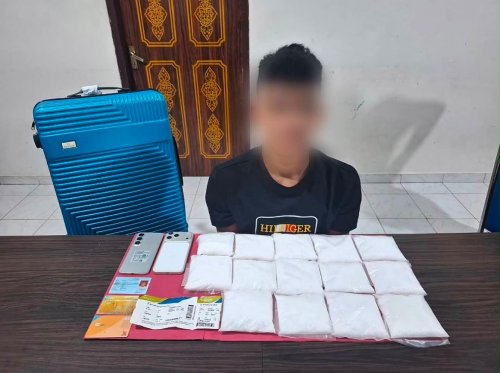 Kurir sabu 2 kilogram diciduk di Bandara SSK II Pekanbaru (foto/int)