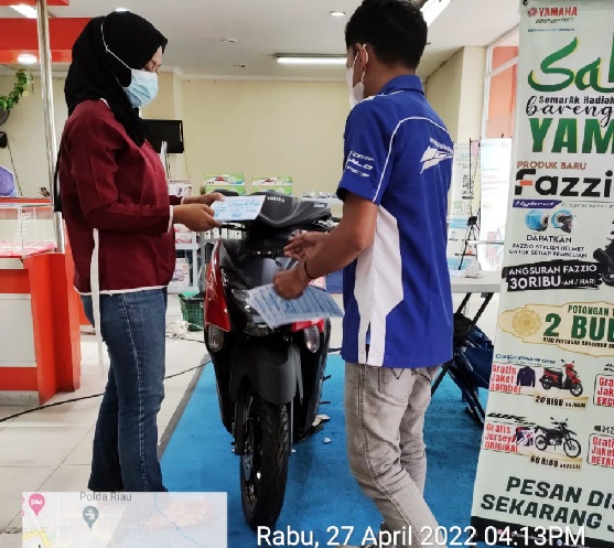 Yamaha menggelar pameran di Sukaramai Trade Center yang berlangsung sejak 1 April hingga 30 April 2022.