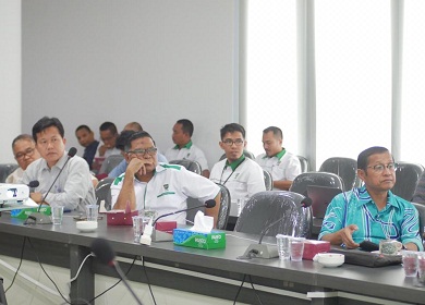 Suasana pertemuan Universitas Islam Riau dengan Universitas Sebha Libya di Gedung Rektorat UIR Pekanbaru