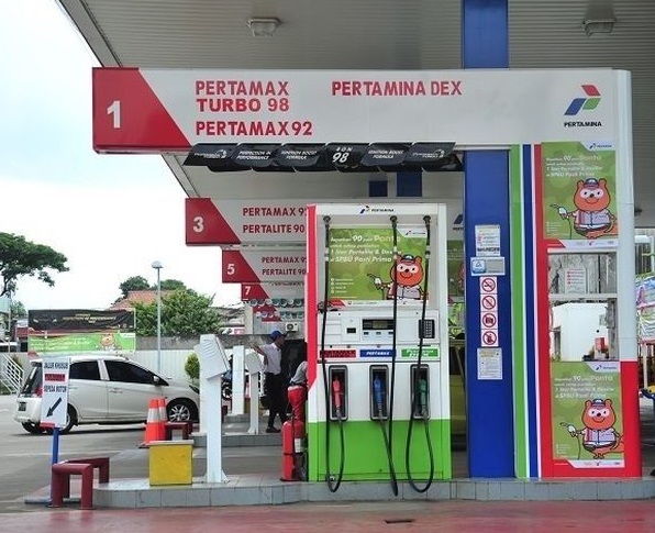 ilustrasi SPBU Pertamina.