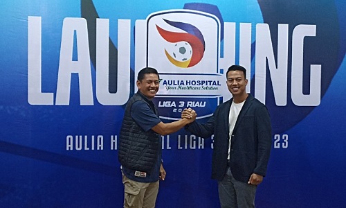 Aulia Hospital Liga 3 Riau resmi di-launching.(foto: rahmat/halloriau.com)