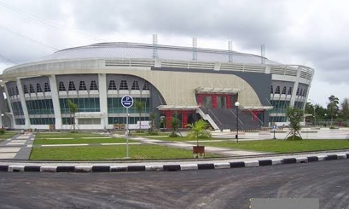 Gelanggang Remaja Pekanbaru, salah satu venue eks PON Riau 2012 yang direnovasi.(foto: int)