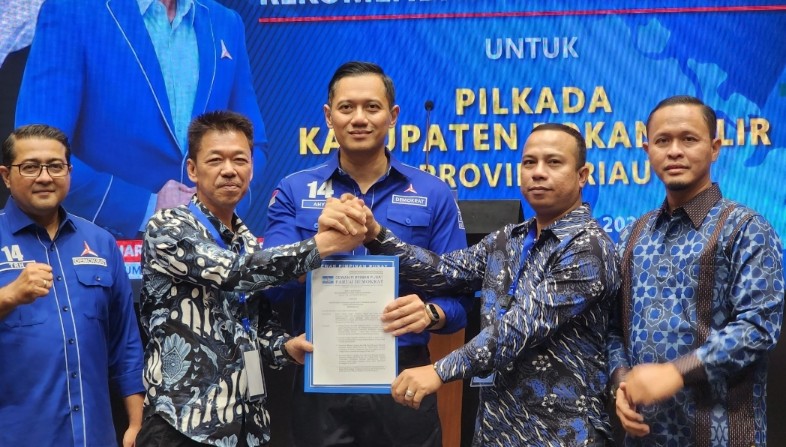 Demokrat usung Afrizal Sintong dan Setiawan di Pilkada Rohil 2024 (foto/Afrizal)